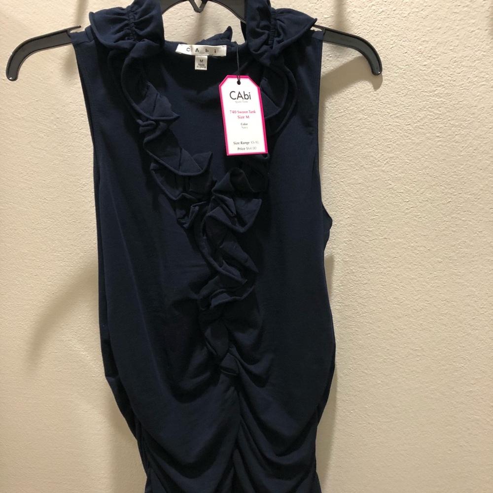 CAbi Swoon tank size medium navy
